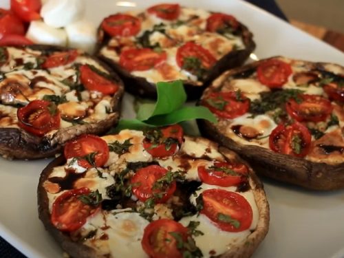 portobello mushroom and red pepper pizza recipe