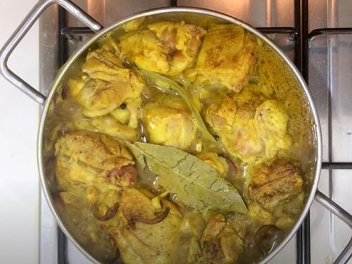 turmeric braised chicken with golden beets and leeks recipe