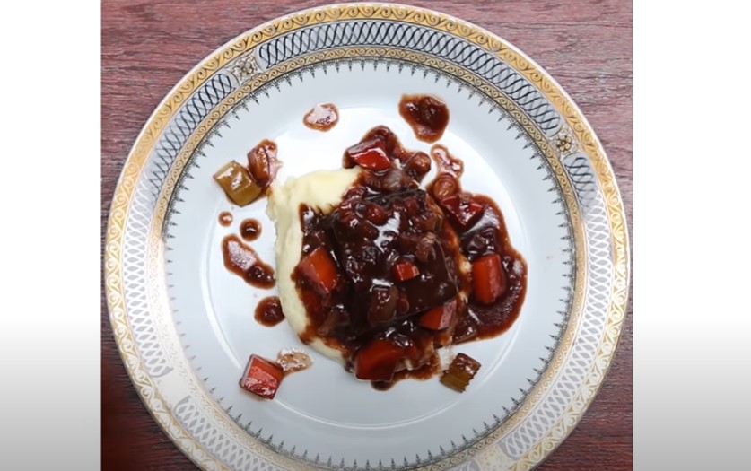 sherry-braised short ribs with potato-apple risotto recipe