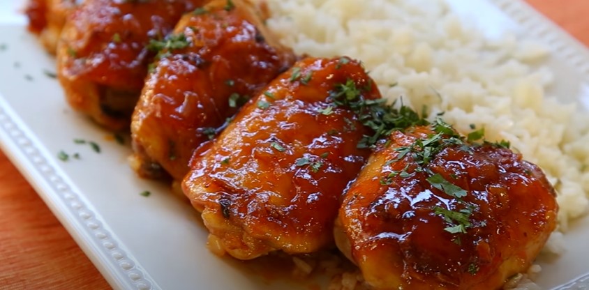 grilled ginger chicken with apricot chutney recipe