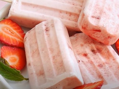 creamy strawberry pops recipe