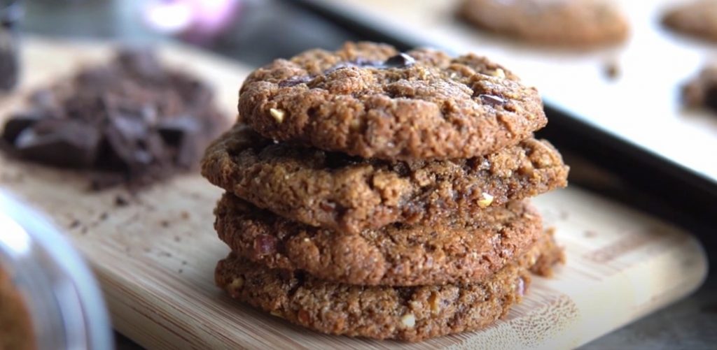 maple almond butter chocolate chunk cookies recipe