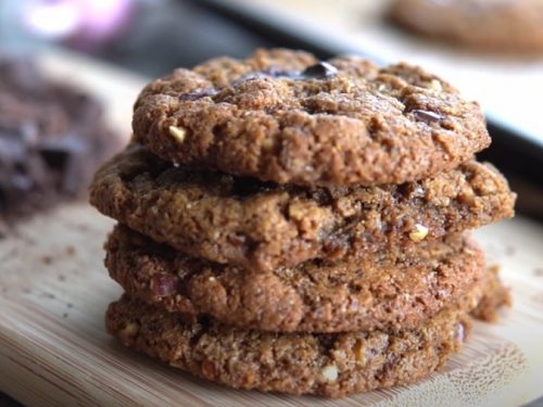 maple almond butter chocolate chunk cookies recipe