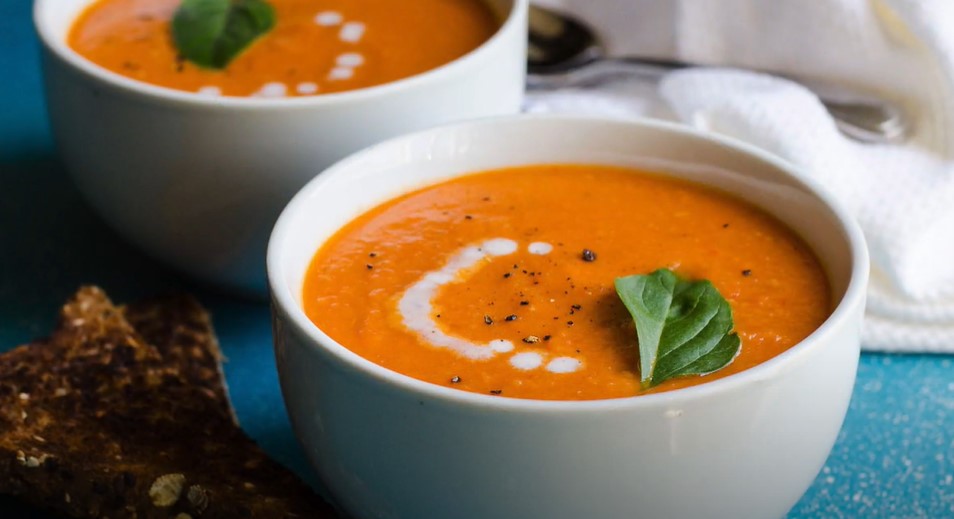 creamy sun-dried tomato soup with cheese panini recipe