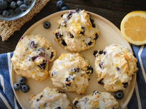blueberry lemon cookies with lemon cream cheese frosting recipe