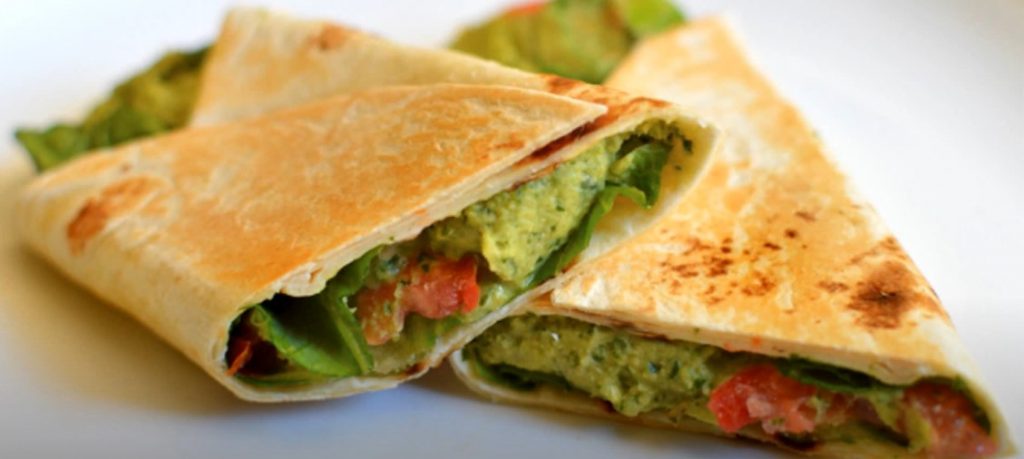 pesto roasted veggie wrap recipe