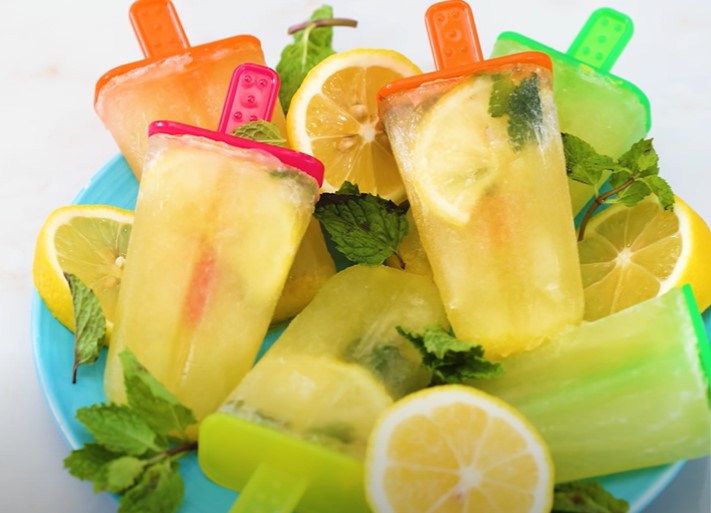 lemon and ginger ice pops recipe