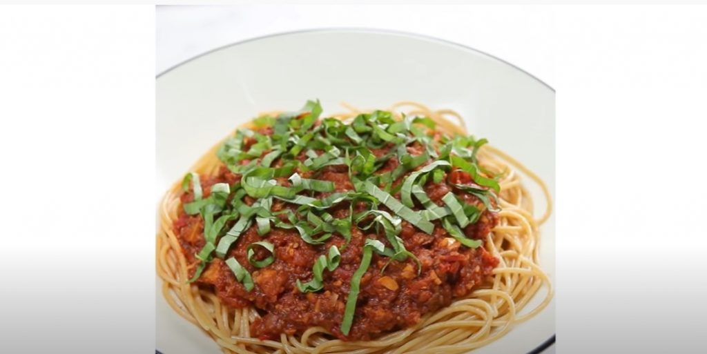 vegetarian meat sauce recipe