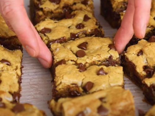 chocolate chip cookie dough bars recipe