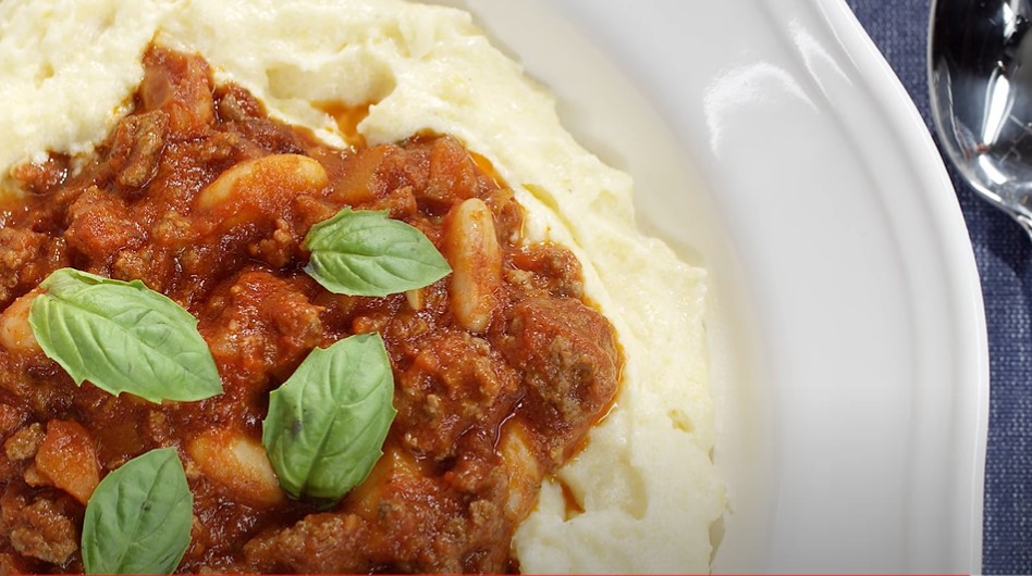 meat sauce polenta recipe