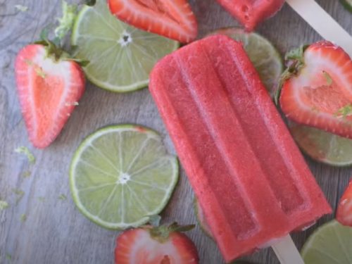 strawberry thyme ice pops recipe