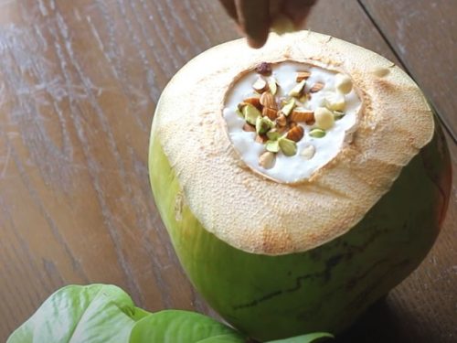 tender coconut and rose milkshake recipe