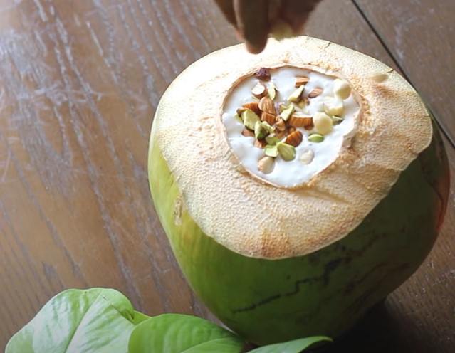 tender coconut and rose milkshake recipe