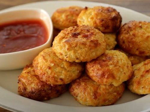 cheese-stuffed cauliflower nuggets recipe