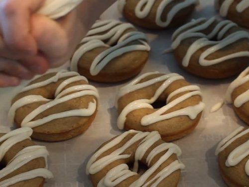 cinnamon bun donuts with vanilla glaze recipe