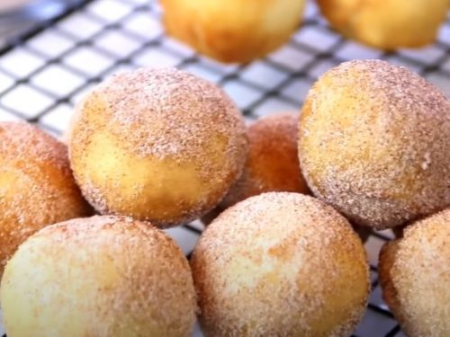 3-ingredient mini cinnamon donut holes recipe