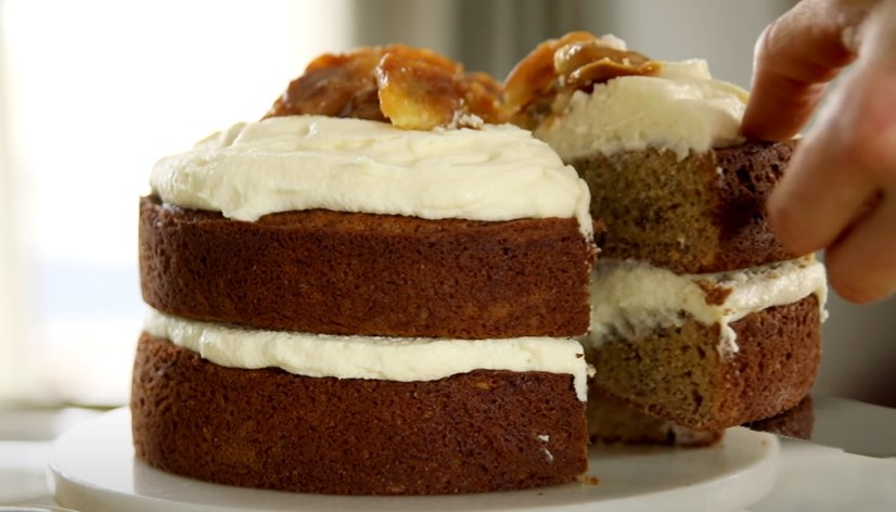 browned butter banana cake with brown sugar frosting recipe