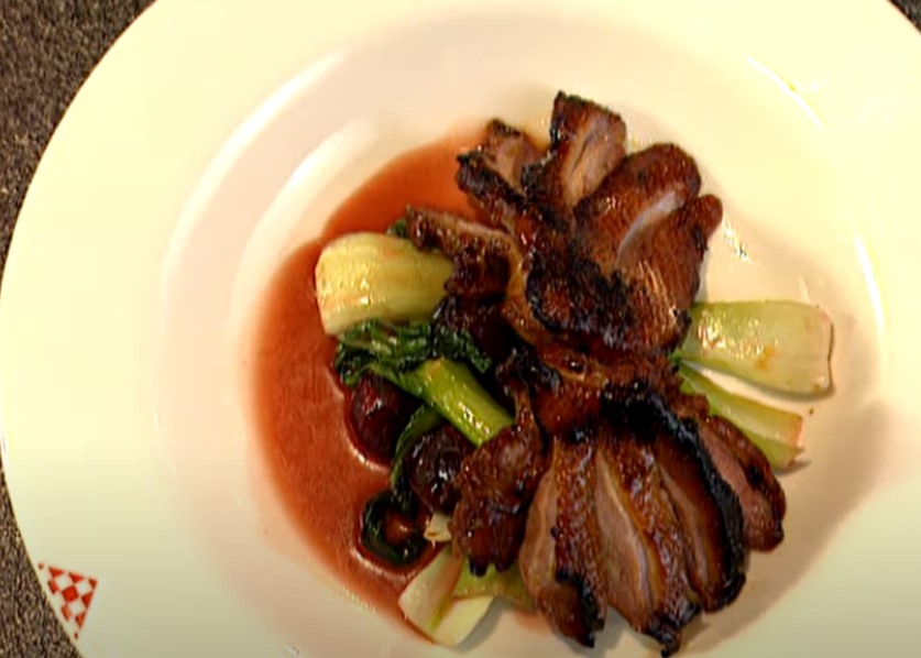 grilled sesame-marinated duck breasts with hoisin sauce recipe