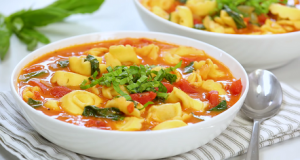 Slow Cooker Creamy Tortellini, Spinach and Chicken Soup - 365 Days of Slow  Cooking and Pressure Cooking : r/MealPrepSunday