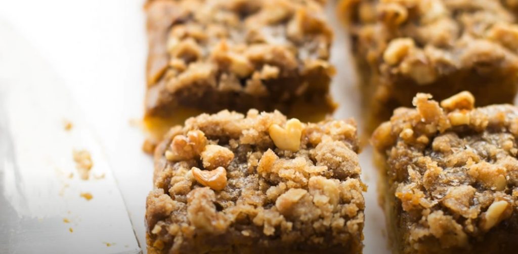 pumpkin streusel bars recipe