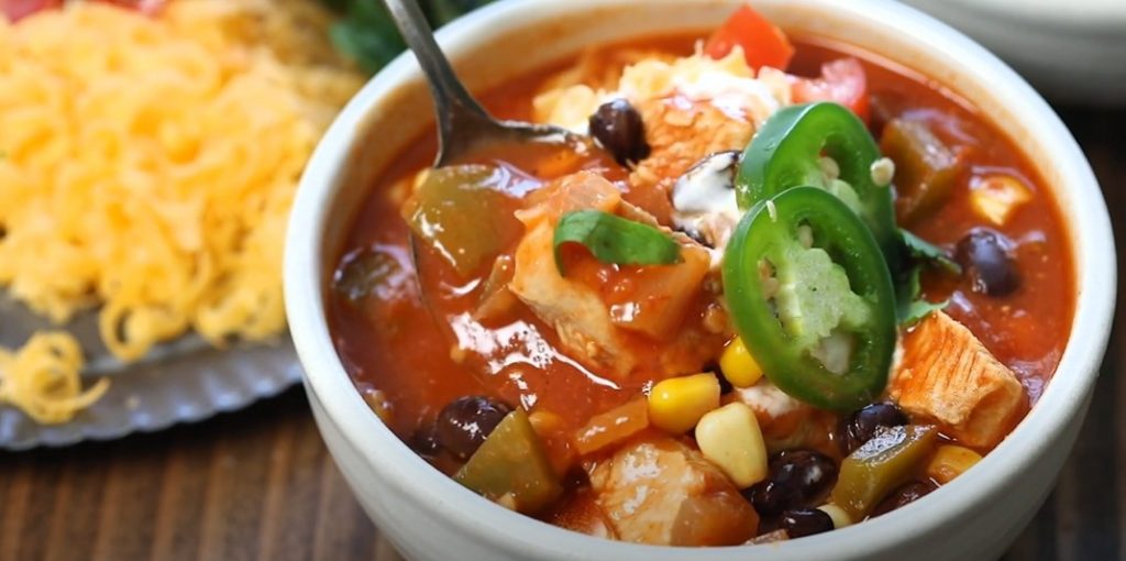 bean chicken taco soup recipe
