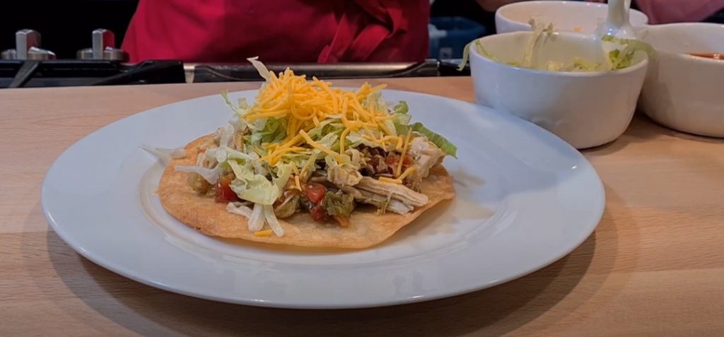 salsa verde chicken tostadas recipe