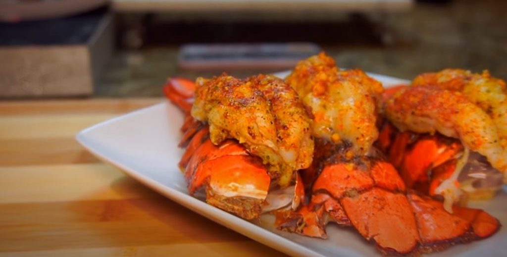 grilled cajun garlic butter lobster tails recipe