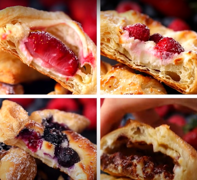 strawberry cream cheese breakfast pastries recipe