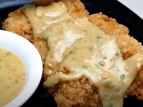 crispy chicken with creamy italian sauce recipe