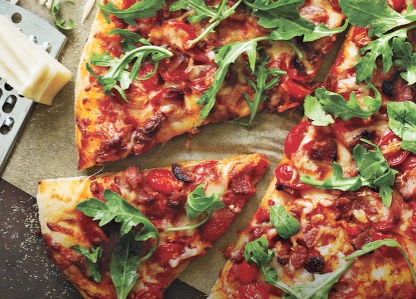 pizza pancetta and arugula salad recipe