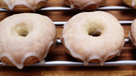 baked vanilla bean doughnuts recipe