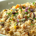 basmati pilaf with dried fruits and almond recipe