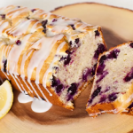 blueberry pie muffin bread with a lemon glaze recipe
