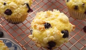 Blueberry-Sour Cream Muffins Recipe