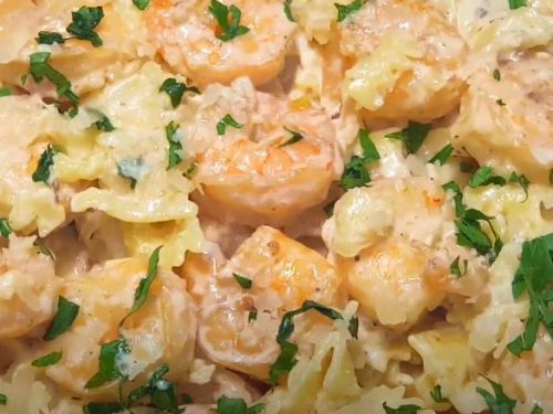 bow tie pasta with wild mushrooms and shrimp recipe