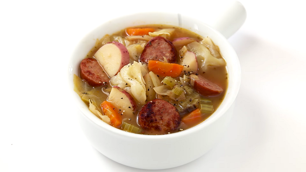 cabbage, sausage, and potato soup recipe