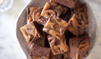 caramel cashew chocolate fudge recipe