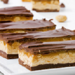 caramel snickers 7 layer bars recipe