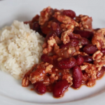 chili beans with rice recipe