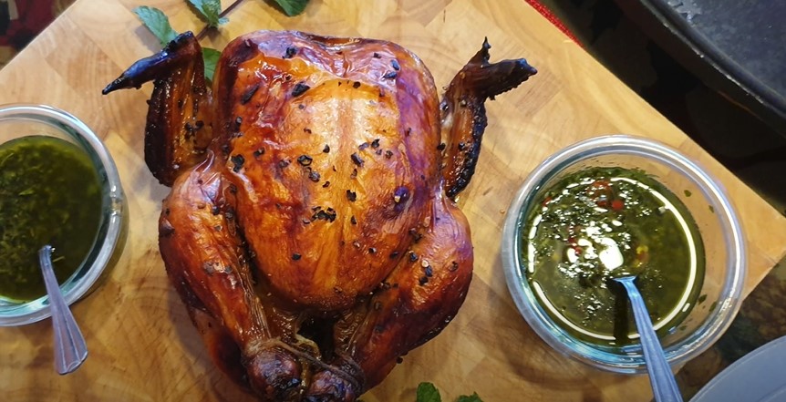 Chimichurri 'Cued Chicken Recipe