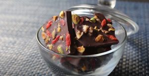 Chocolate Bark with Candied Orange Peels Recipe