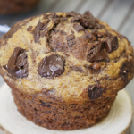 chocolate chip peanut butter banana muffins recipe