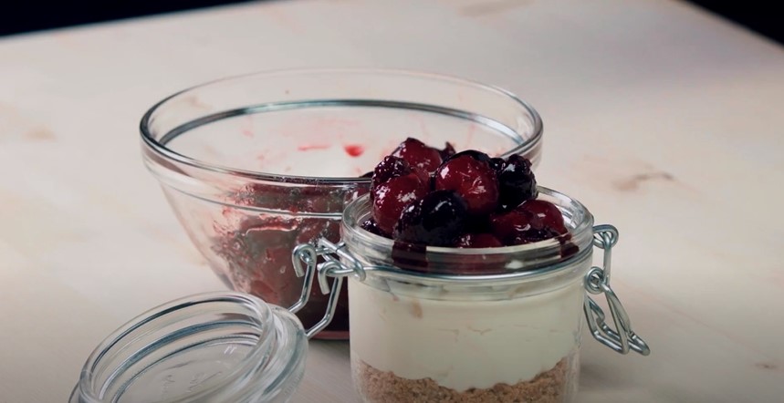 Creamy Cranberry Cornbread Parfait Recipe