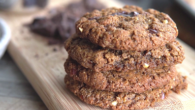 flourless almond butter choco chip cookies recipe