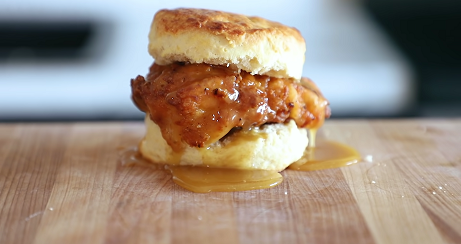 fried chicken biscuit sandwich recipe