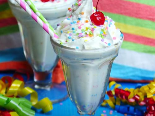 Funfetti Cake Batter Milkshake Recipe
