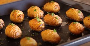 Buffalo Hasselback Potatoes