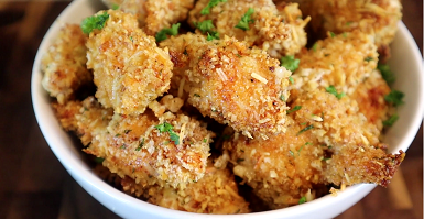 garlic parmesan cheddar chicken bites recipe