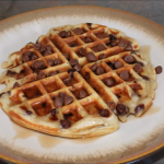 gluten-free chocolate chip cookie waffles recipe