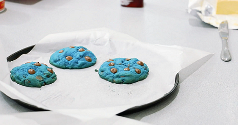 gooey butter blue velvet cookies recipe